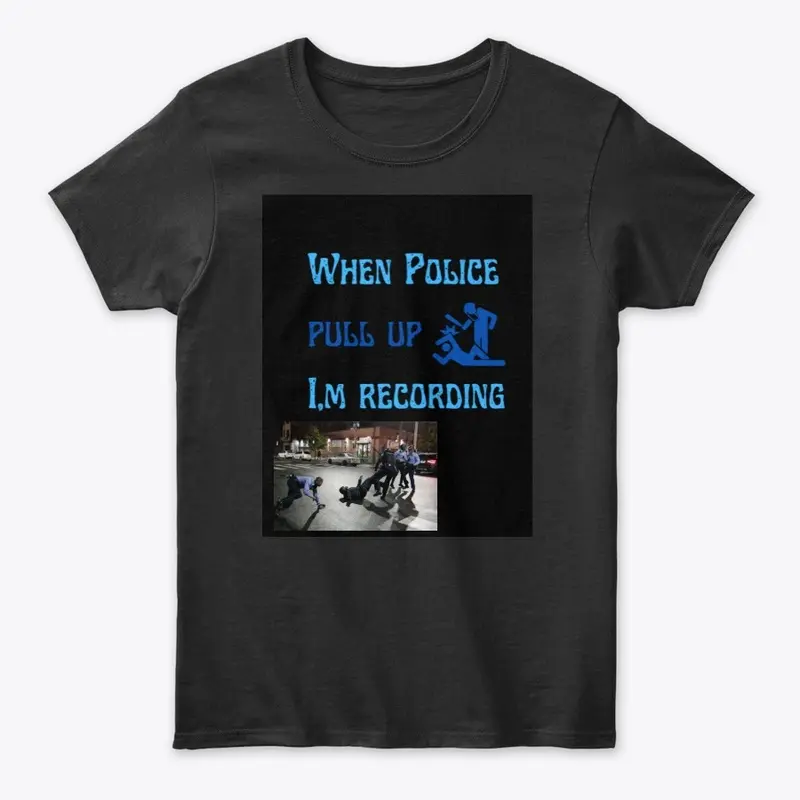 police pull up t shirt