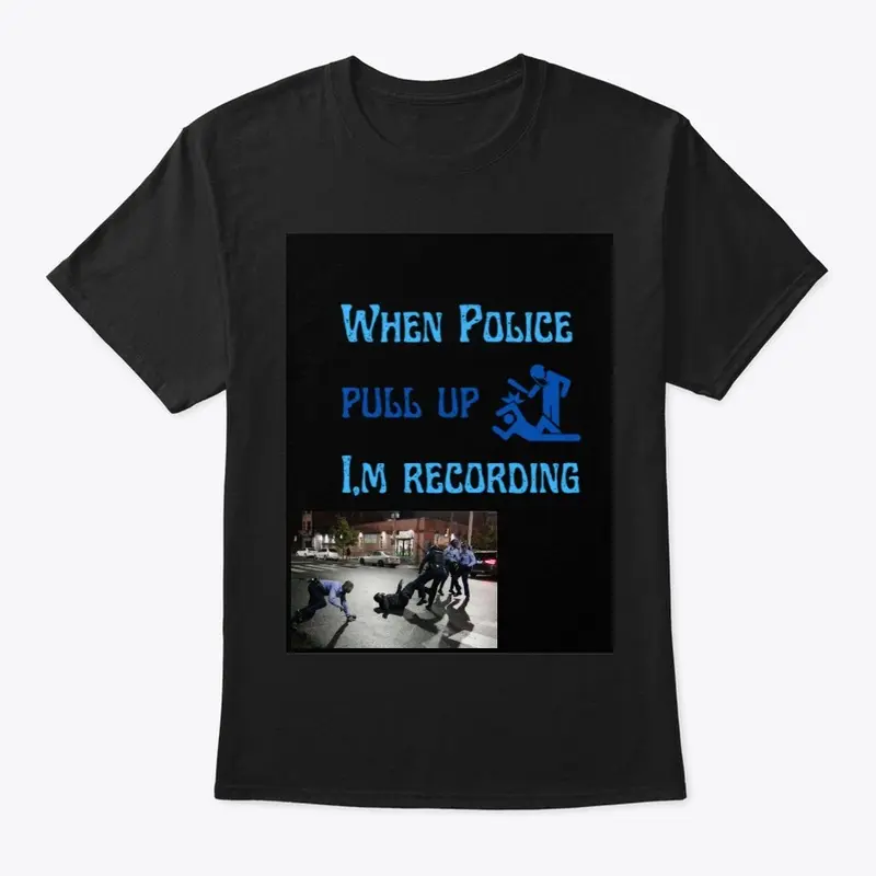 police pull up t shirt