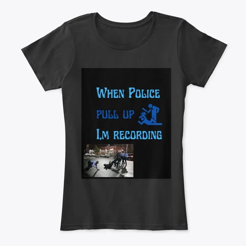 police pull up t shirt