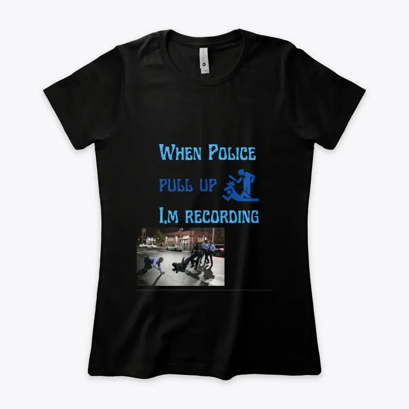 police pull up t shirt